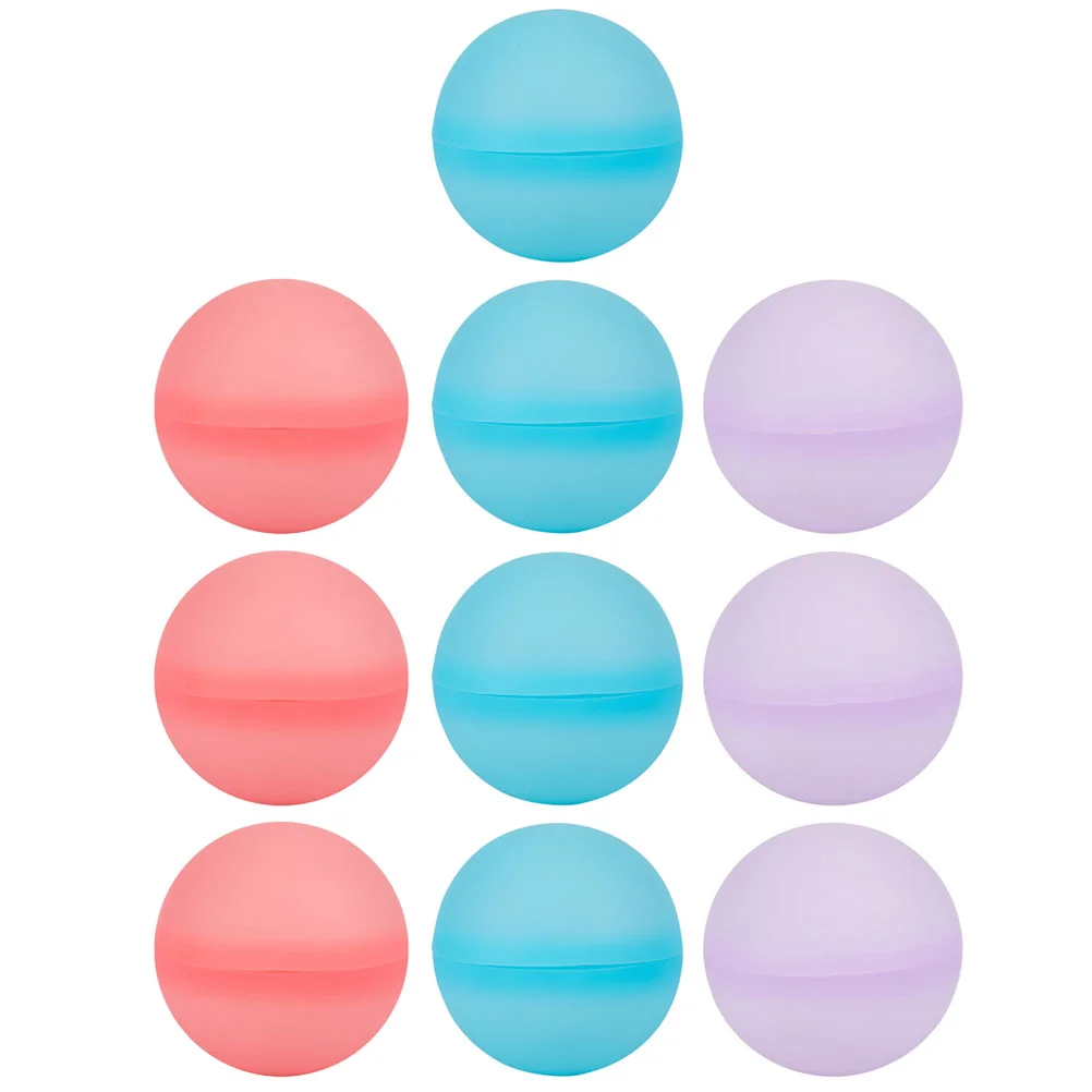 

10 Pcs Pool Party Water Balls Reusable Beach Supplies Toys Balloons Sand Absorb