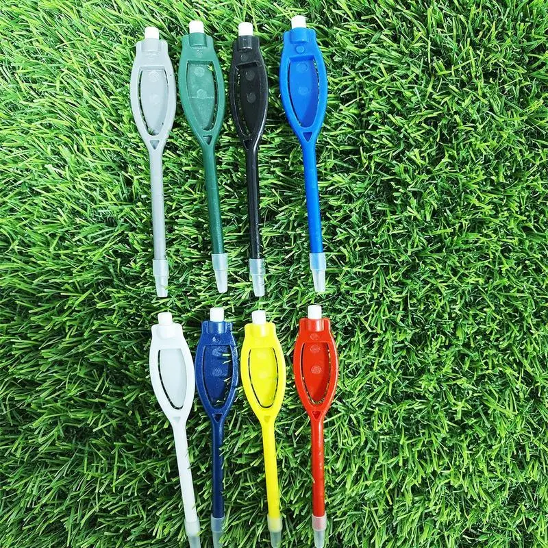 10pcs Plastic Golf Scoring Pen Pencil Clip Score Card Lead Scoring Golfer Accessory Tool Recording Score Golf Pen With Eraser
