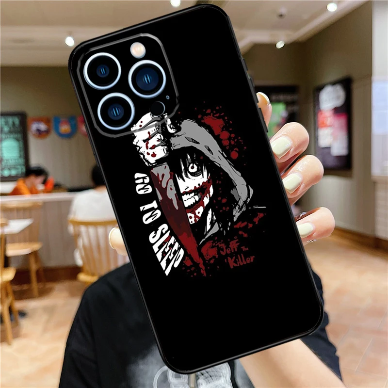 Чехол с аниме Jeff The Killer для iPhone 12 Pro Max 13 Mini 11 XS X XR 6S 8 7 Plus SE 2020 чехол |