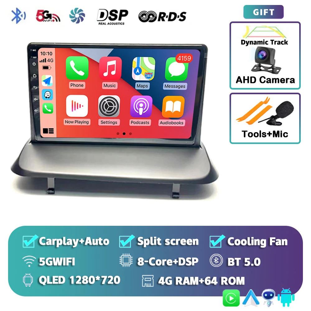 Автомобильная магнитола Carplay, Android 13, для Peugeot 5008, 3008, 2009-2015, аудио, GPS-навигация, мультимедийный видеоплеер, стерео