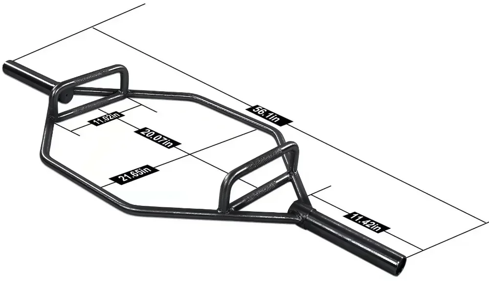 2-дюймовая шестигранная штанга для тяжелой атлетики емкость 1000 фунтов закрытая 45