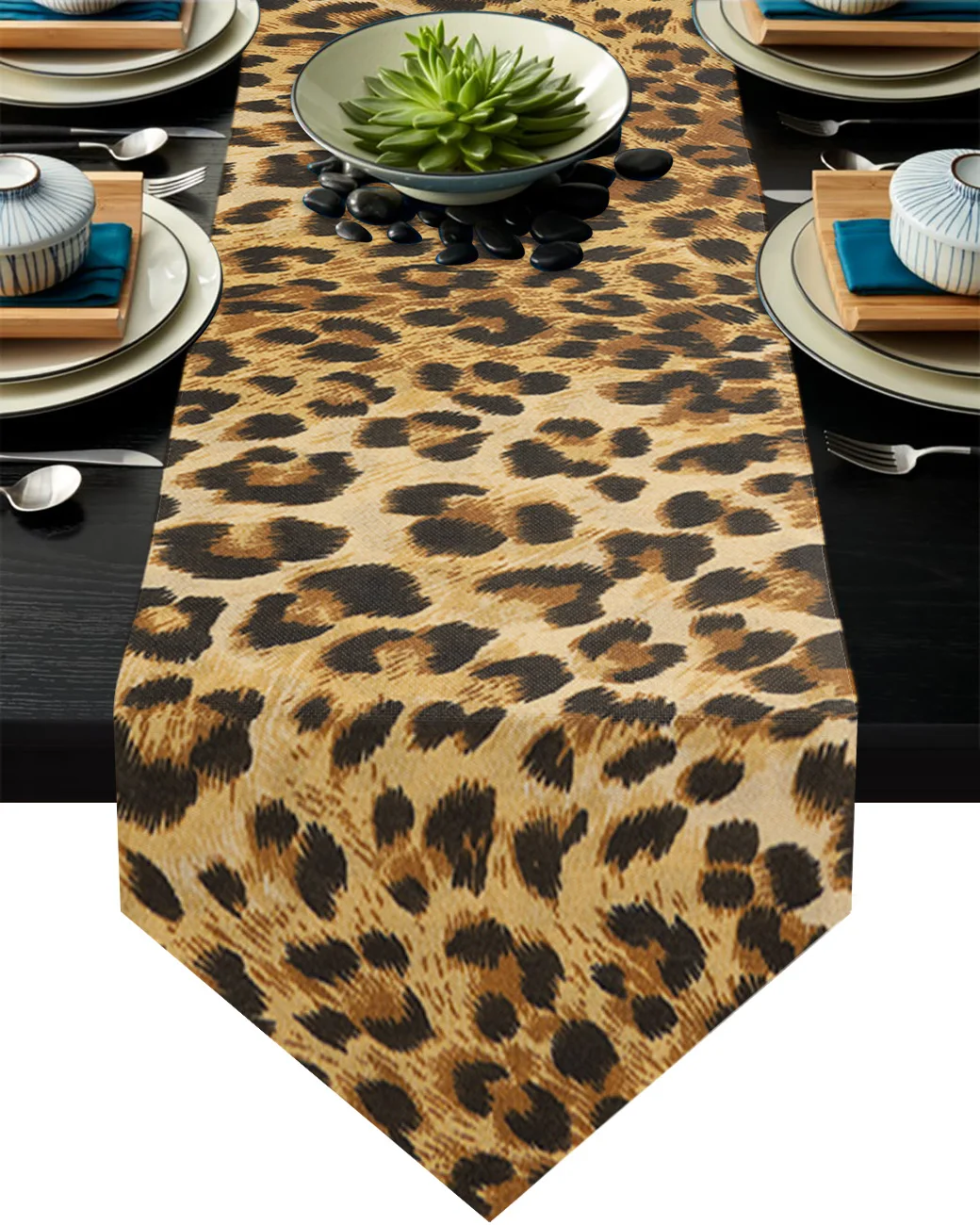

Дикая скатерть с леопардовым принтом животного, современная домашняя кухонная столовая скатерть, украшение для свадебного стола, Настольн...