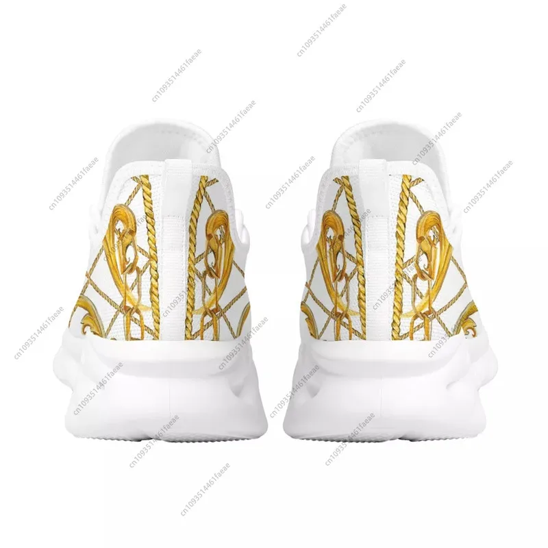 WHEREISART женские кроссовки с золотым цветочным принтом мягкие уличные спортивные