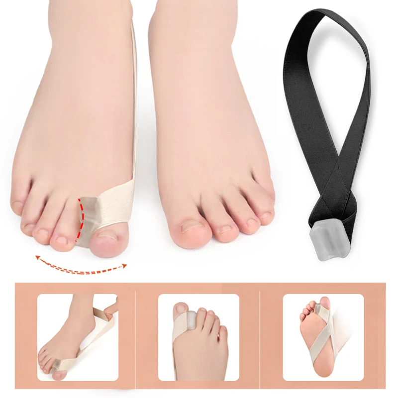 

Support Big Toe Splint Corrector Separator Pain Relief Bunion Straightener Useful Classic Toe Eversion Adjustable Foot Care Tool