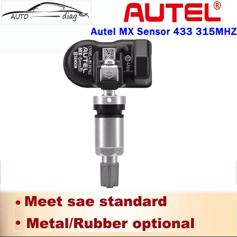 100% оригинальный датчик Autel MX 433 315 МГц TPMS, инструмент для ремонта шин, для программирования, работает с PAD TS601 TS508 TS408
