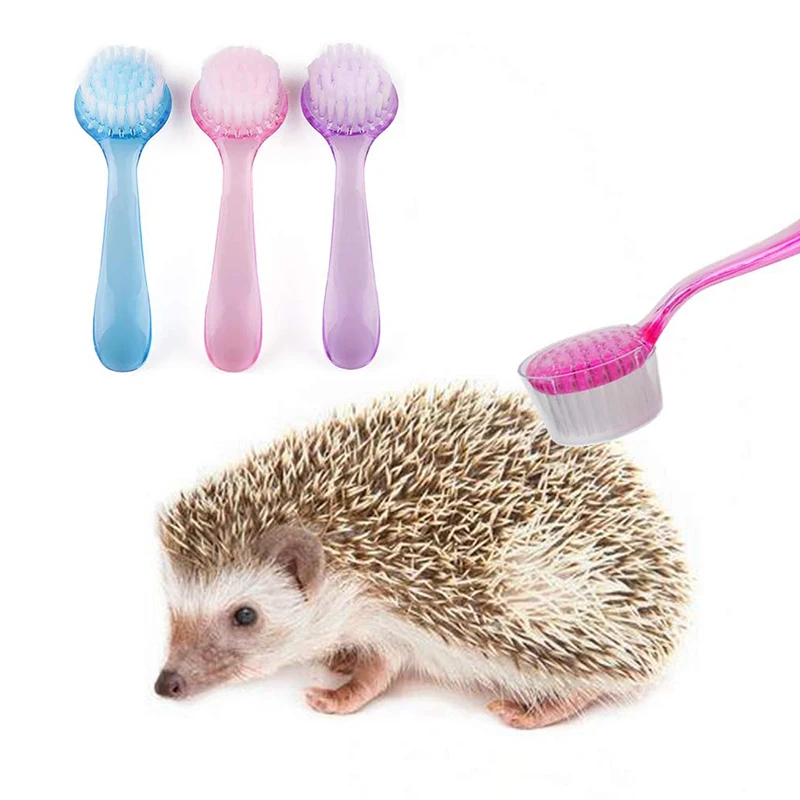 

Hedgehog Bathing Brush Guinea Pig Massage Combs for Hedgehog Small Animal Grooming Tool Soft Cleansing Brush