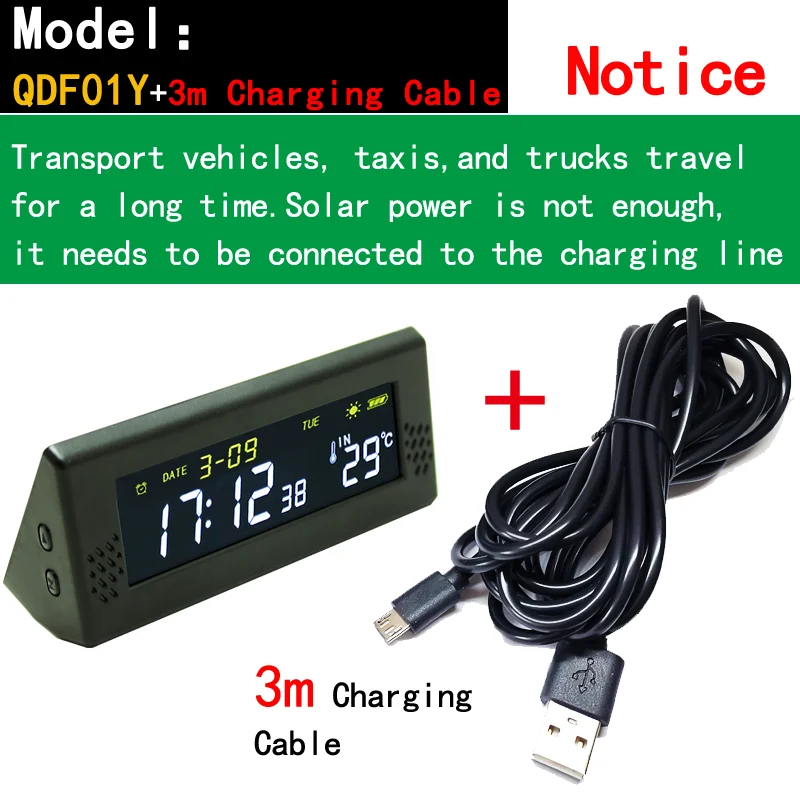 

Солнечное лобовое стекло автомобиля цифровые часы напоминание о времени вождения умный переключатель без проводки высокоточные ЖК-цифровые часы автомобильные аксессуары