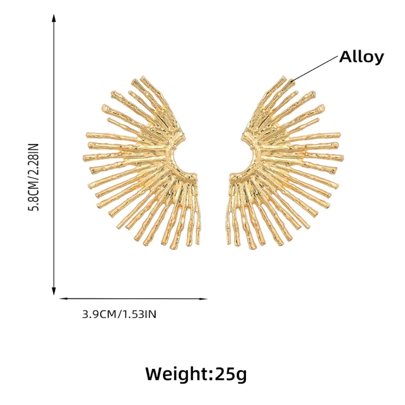 Серьги с полой линией модные серьги-гвоздики стильные украшения для ушей