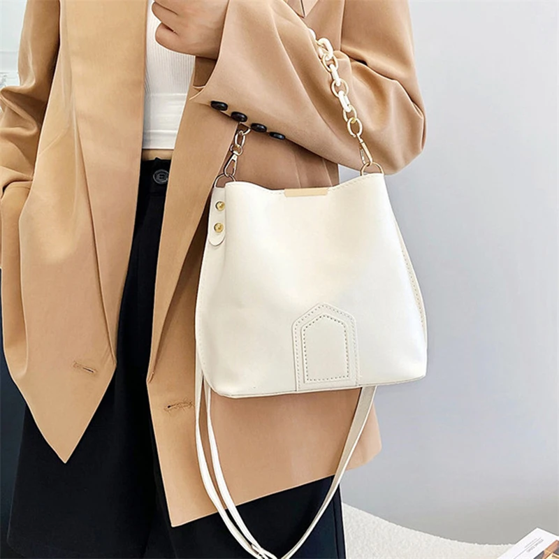 

Women Shoulder Bag 2022 New Fashion Woman All-Match Messenger Bag High Quality Exquisite Elegant Portable Bucket Bags