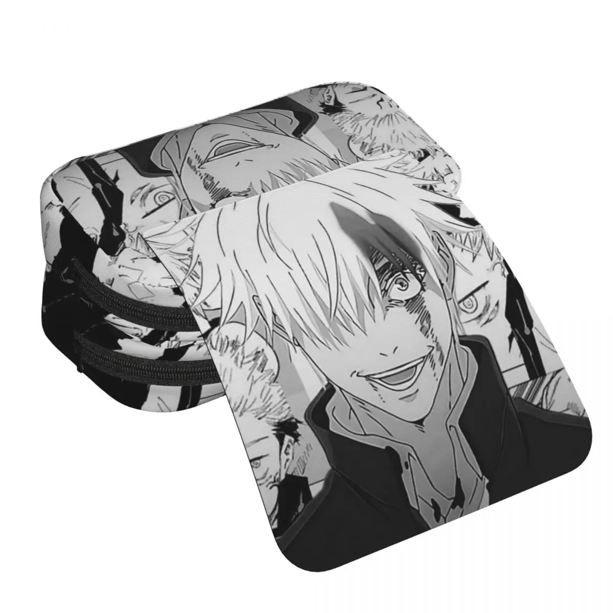Фото Пенал JJK Anime Gojo Satoru Jujutsu Kaisen, жесткий кожаный, большой вместимости, для ручек и карандашей №3