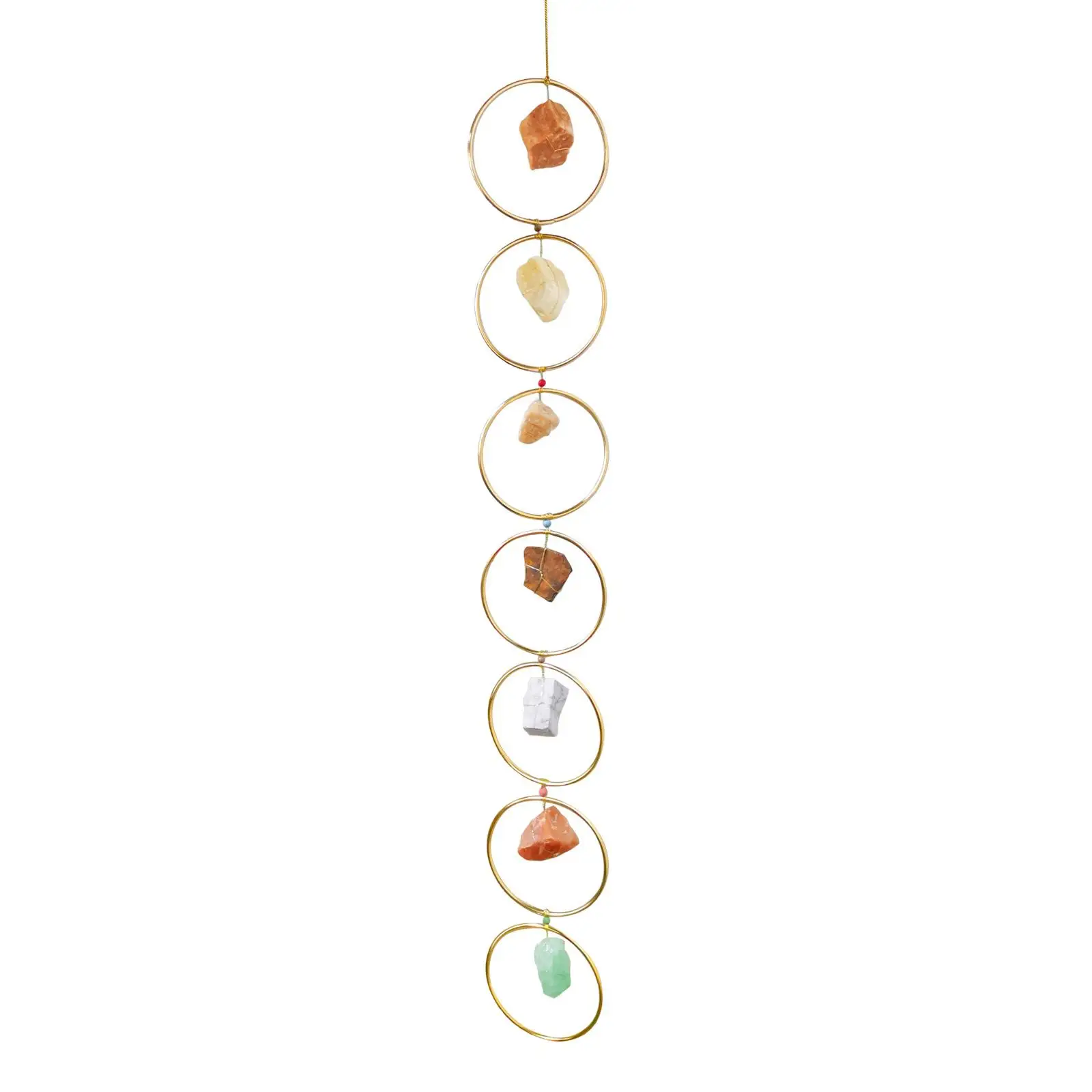 

7 Chakras Stones Pendant Hanging Ornament Hanger Tree Decoration for Xmas