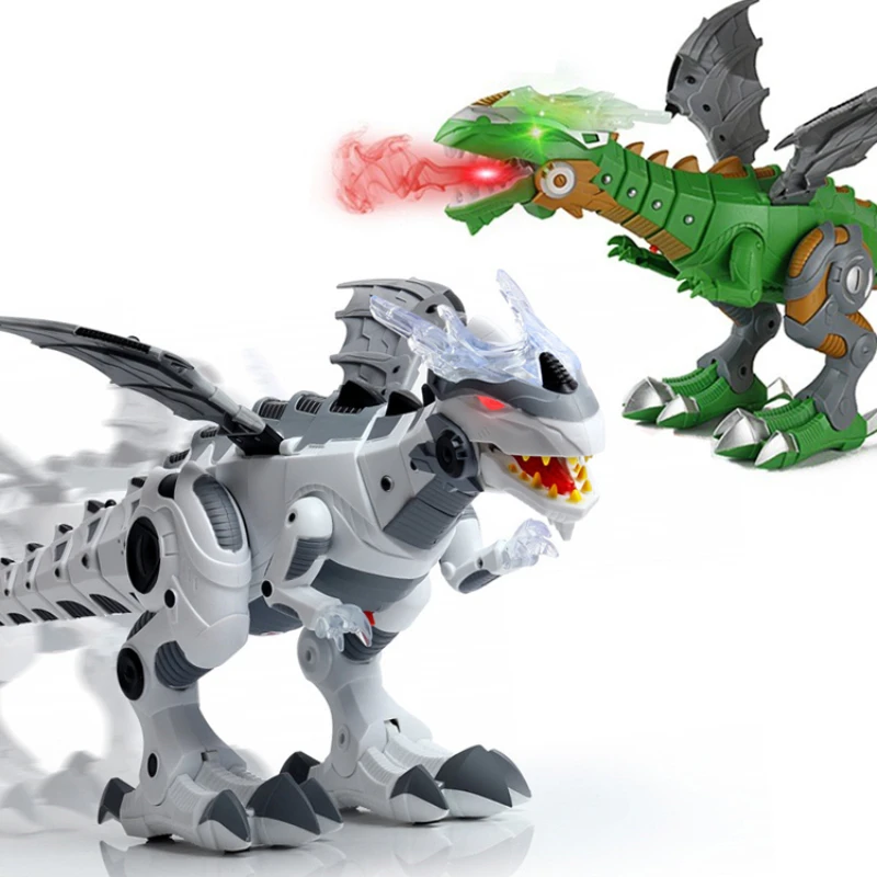 

2021 Brand New Dinosaur Toys For Kids White Spray Electric Dinosaur Mechanical Pterosaurs Dinosaur Robot Toy for Children Gift