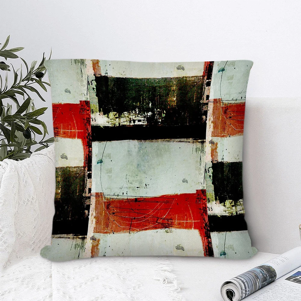

Black White Red Pillow Cover Decorative Pillows for Sofa Bedroom Pillow Cases Home Decor Cushion Covers 45*45cm