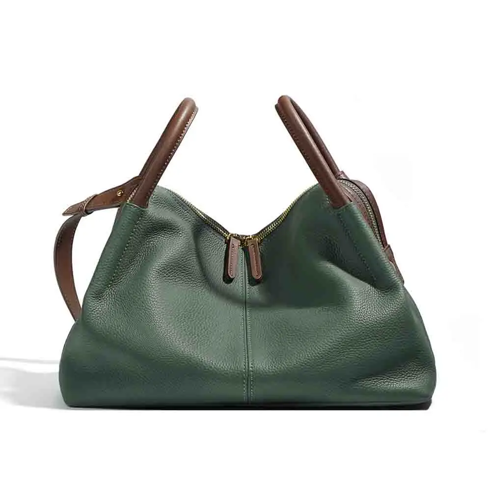 Motingsome Frist Layer Cowhide Woman Bag All Match Style Satchel Shoulder Bags Pillow Handbag Luxury Designer Tote 2022 New