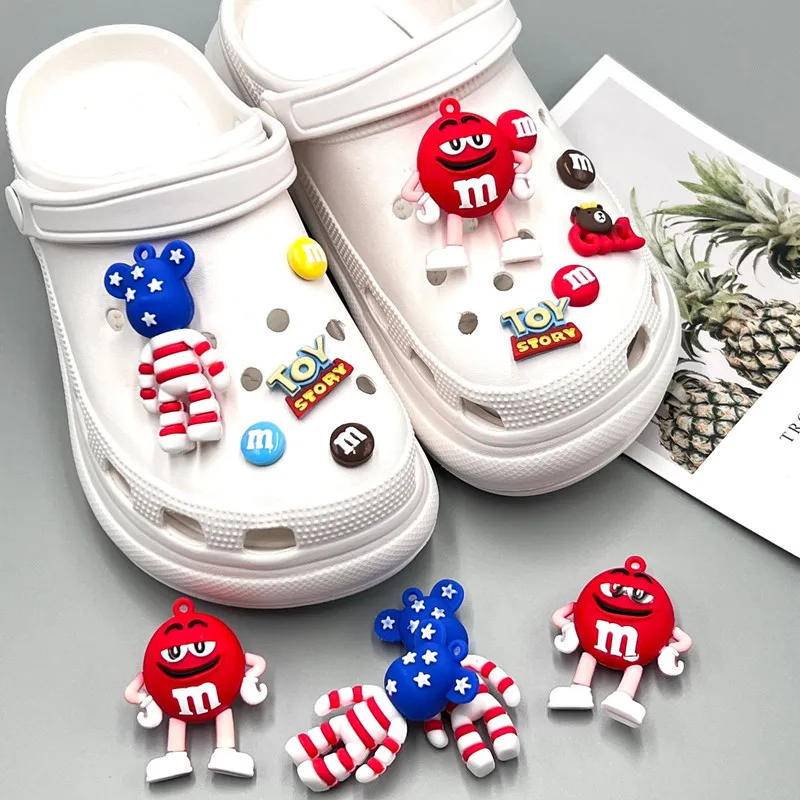 

1 Set Cute Croc Charms Brand Designer Shoes Charms JIBZ Bling Croc Accessories Fashion Metal Buckle Shoe Decorations 2023 New