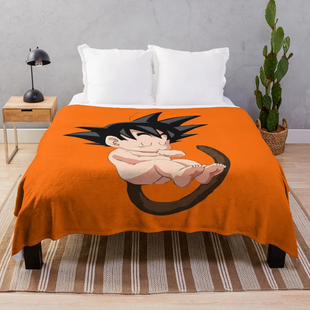 

Детское одеяло для сна GOKU, большое вязаное Клетчатое одеяло