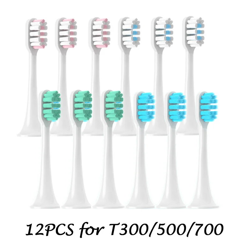 12PCS Copper Free Replacement Brush Heads For XIAOMI MIJIA T300/T500/T700 Sonic Electric Tooth Soft Bristle Vacuum Package enlarge