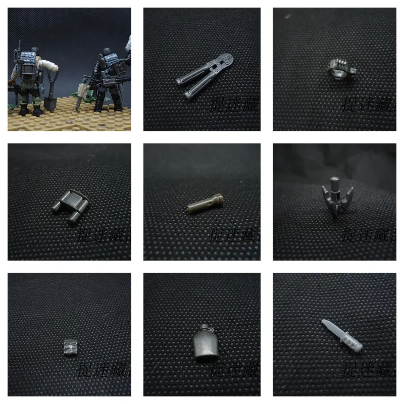 

Mega Bloks специальный набор для вызова спецназа для персонажей шахты фонарика бутылки для воды аксессуары для пистолета строительные блоки эк...