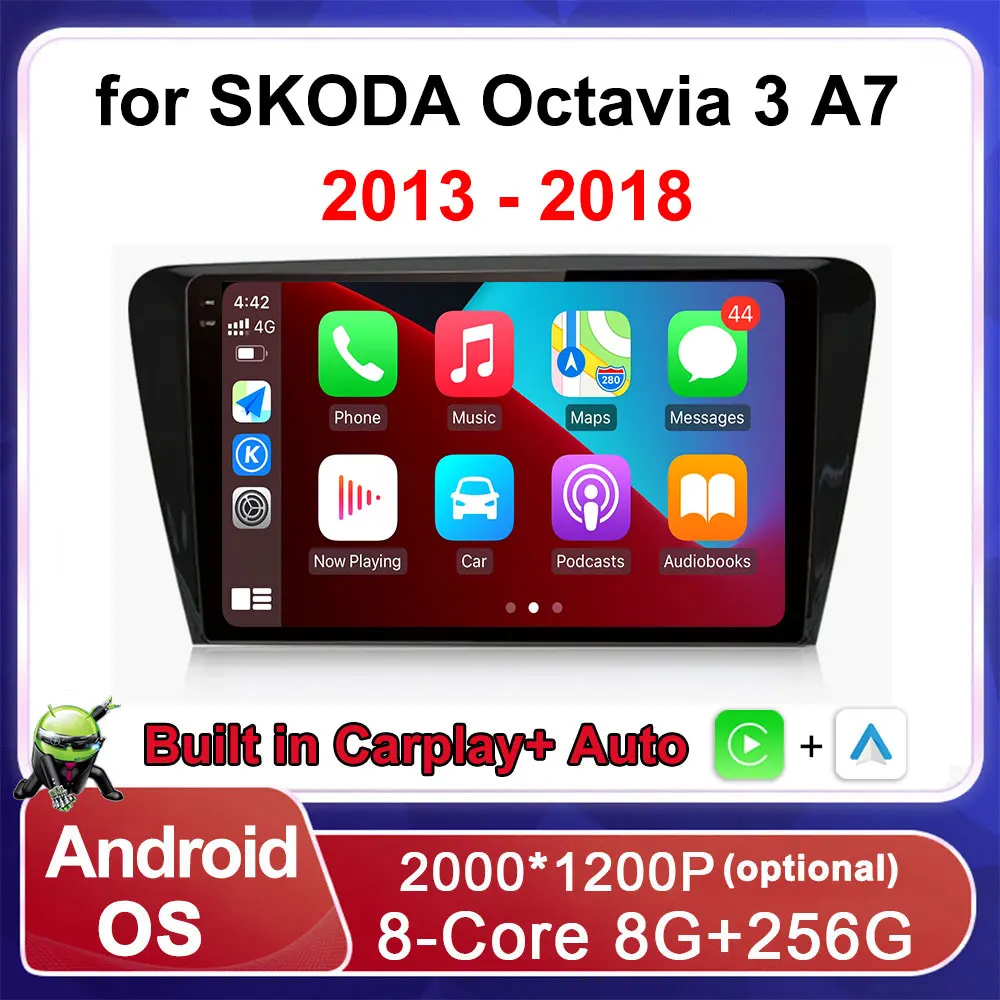 10 1-дюймовый Автомобильный Мультимедийный Плеер Для SKODA Octavia 3 A7 2013-2018 Android
