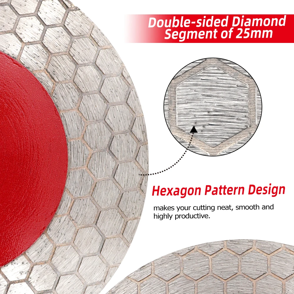 DT-DIATOOL 1/2 шт. диаметр 4/4 5/5 дюймов алмазный отрезной диск шлифовальный для