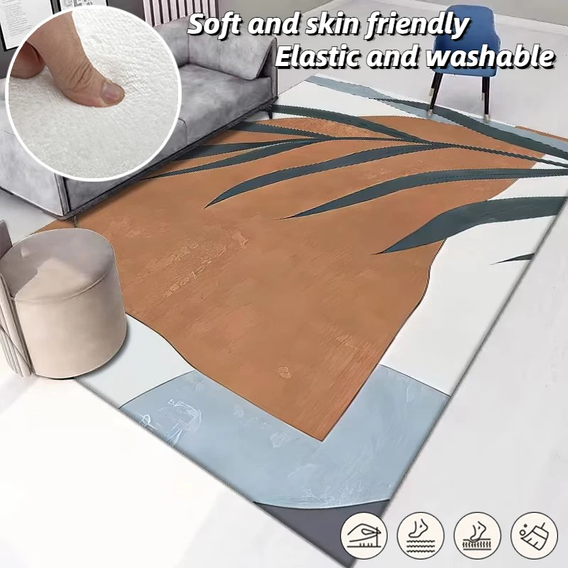 

Minimalism Striped Large Living Room Carpets 160X230cm Fashion Bedroom Non-slip Area Rugs Washable Room Decor Lounge Floor Mat