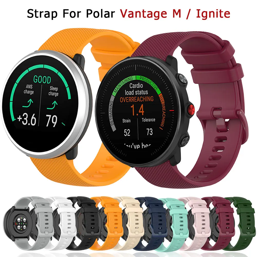 

Silicone Wristband Strap For Polar ignite 2 Vantage M2 Watch Band Soft Bracelet For Polar Unite Grit X Vantage M Watchband Belt