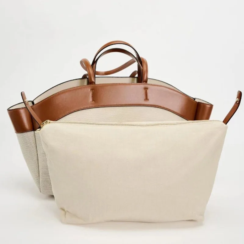 Вместительная холщовая женская сумка-тоут новая модная сумка для путешествий с