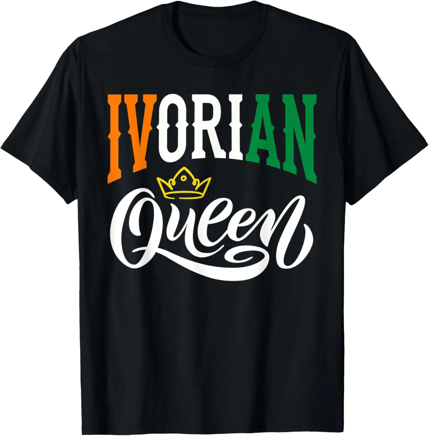 Футболка с флагом побережья Ivorian Queen Ivory Coast