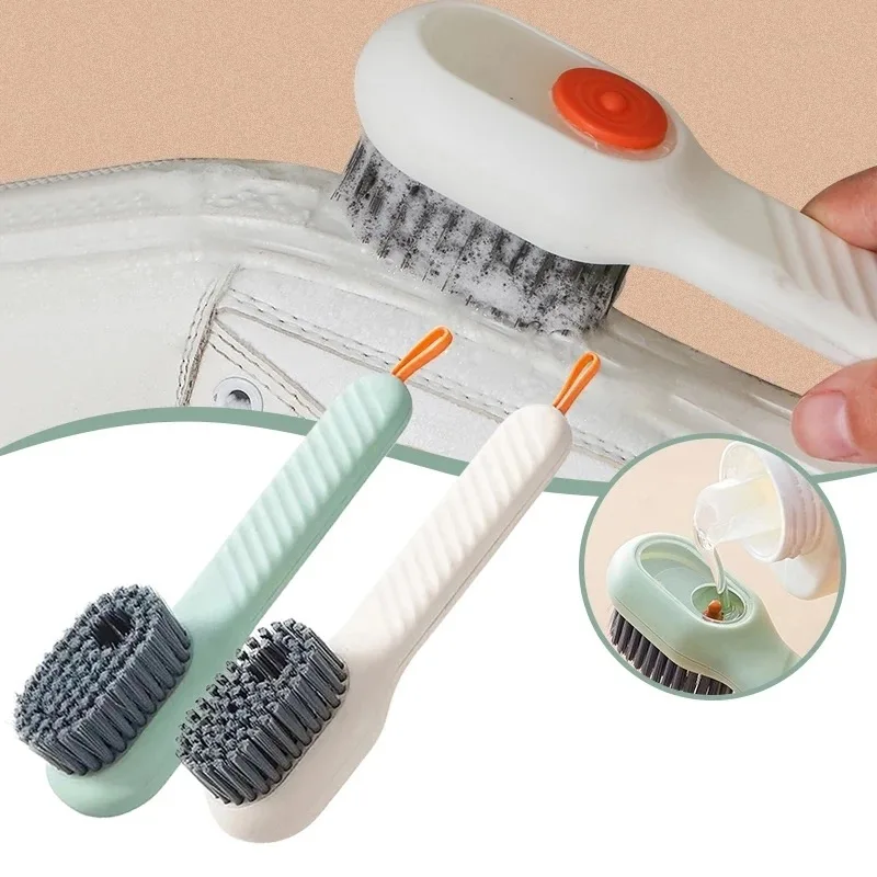 

Automatic Liquid Soap Dispenser Cleaning Brush Kitchen Laundry Scrub Brush With Soap Dispenser Multifunction Shoe Brush