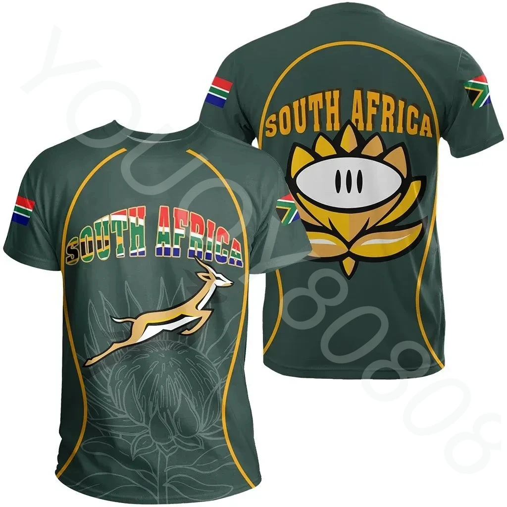 

Новая африканская футболка, зеленая Повседневная футболка с круглым вырезом и принтом в южнодневном стиле, футболка в уличном стиле Харадз...