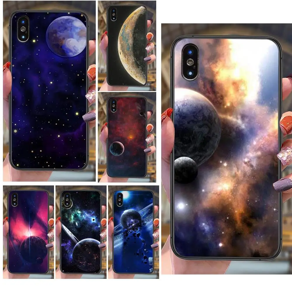 

Compatible For Huawei nova 2s 3 3e 3I 4 4E 5 5i 5T 5z 6 7 7i 8 8i 9 Pro Se Outer Space Black Bumper Silicone