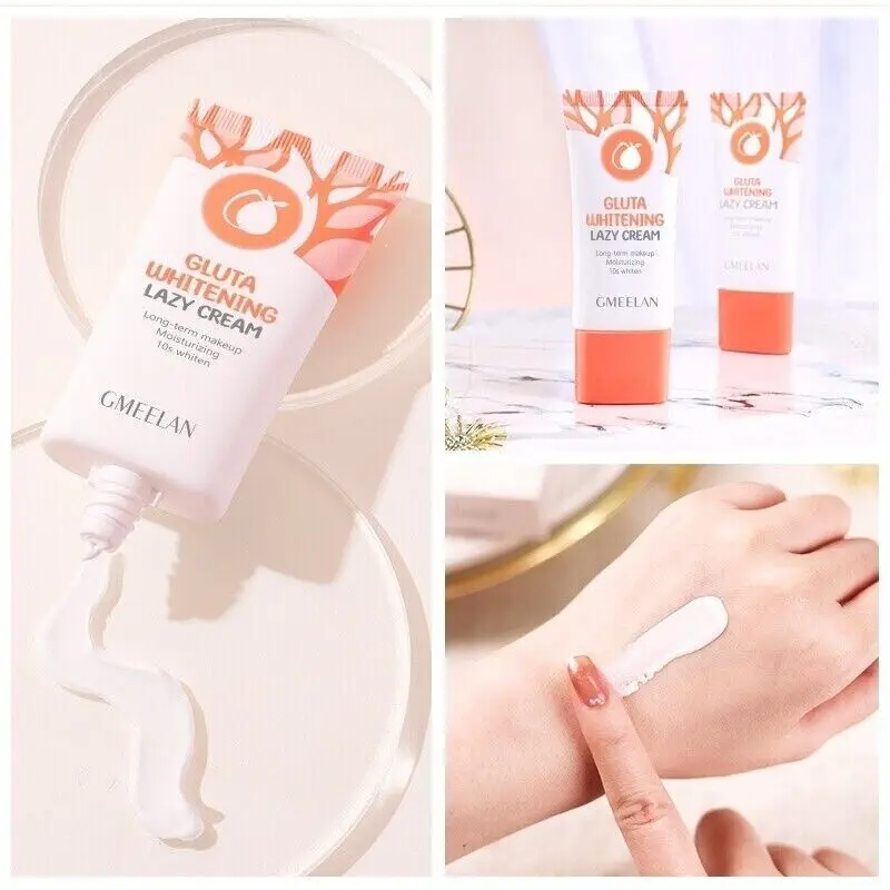 

GMEELAN Gluta Whitening Lazy Moisturizing Cream Long-term Makeup 10S 30g Hydrating Facial Brightens and Softens the Skin