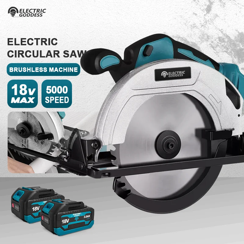 Бесщеточная электрическая циркулярная пила EGOD 45. ° Режущий беспроводной