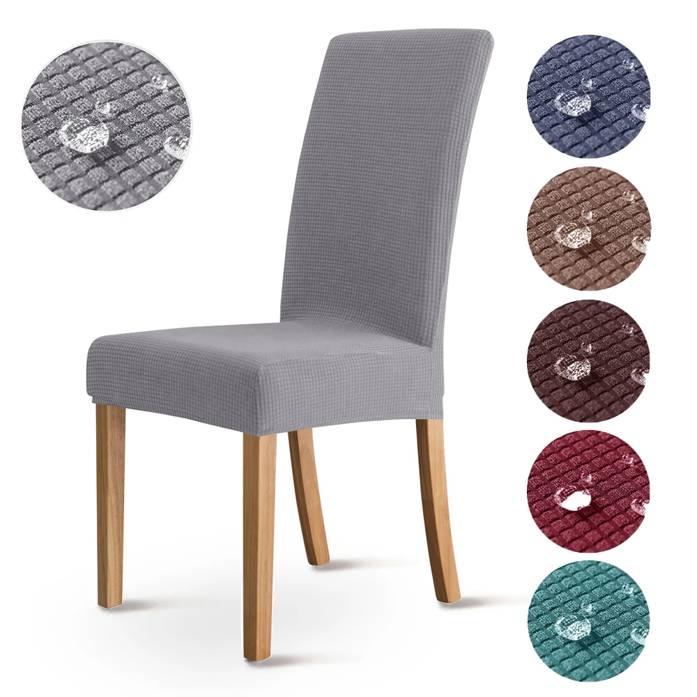 

New1/2/4/6 шт., водонепроницаемые мягкие чехлы из жаккарда для стульев