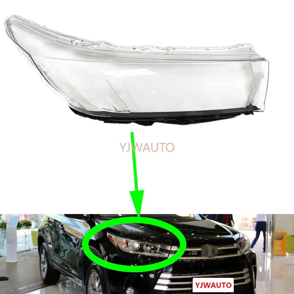 Для Toyota Highlander 2018 2019 крышка автомобильной фары линза для фар замена переднего