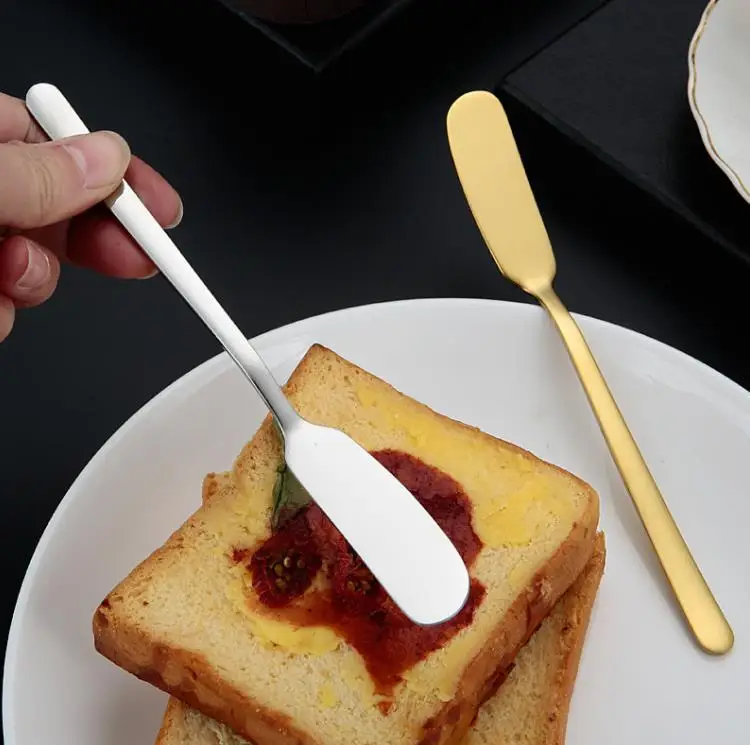 

Cheese Knives Multi Purpose Butter Knife Dessert Stainless Steel Jam Spreader Cutter Appetizers Sandwich Cake Cream Tool SN4286