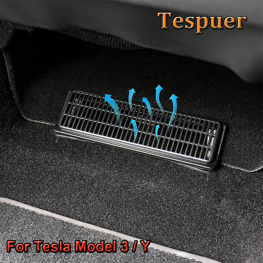 

2Pcs Model 3 Y 2017-2022 Under Seat Air Vent Air Outlet Cover for Tesla Model Y Accessories 2022 Anti-blocking Dust Cover