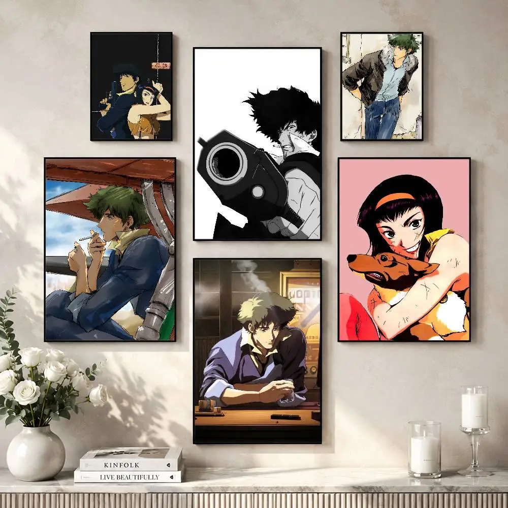 Фото Постер A-Anime C-Cowboy-Y B-Bebop-P, универсальный, водонепроницаемый, HD-качество, самоклеящийся декор для стен, идеально подходит для любого помещения, идеальный подарок №1
