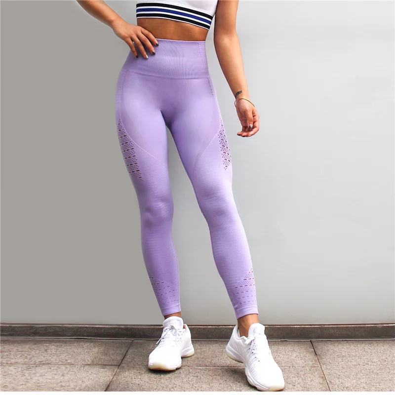 

Super Stretchy Women Energy Seamless Tummy Control Yoga Pants Gym Tights High Waist Sport Leggings Running Pants deporte mujer