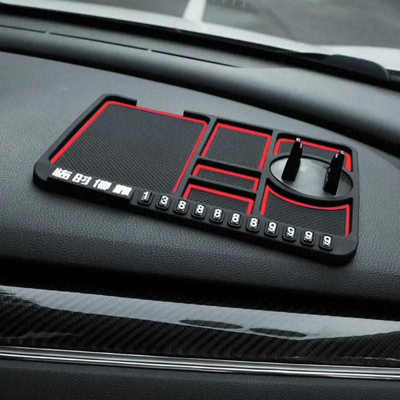 

Car Dashboard Anti-Slip Mat Auto Phone Cushion For Mobile Phone Bracket GPS Holder Navigation Storage Cushion Silicone Pad