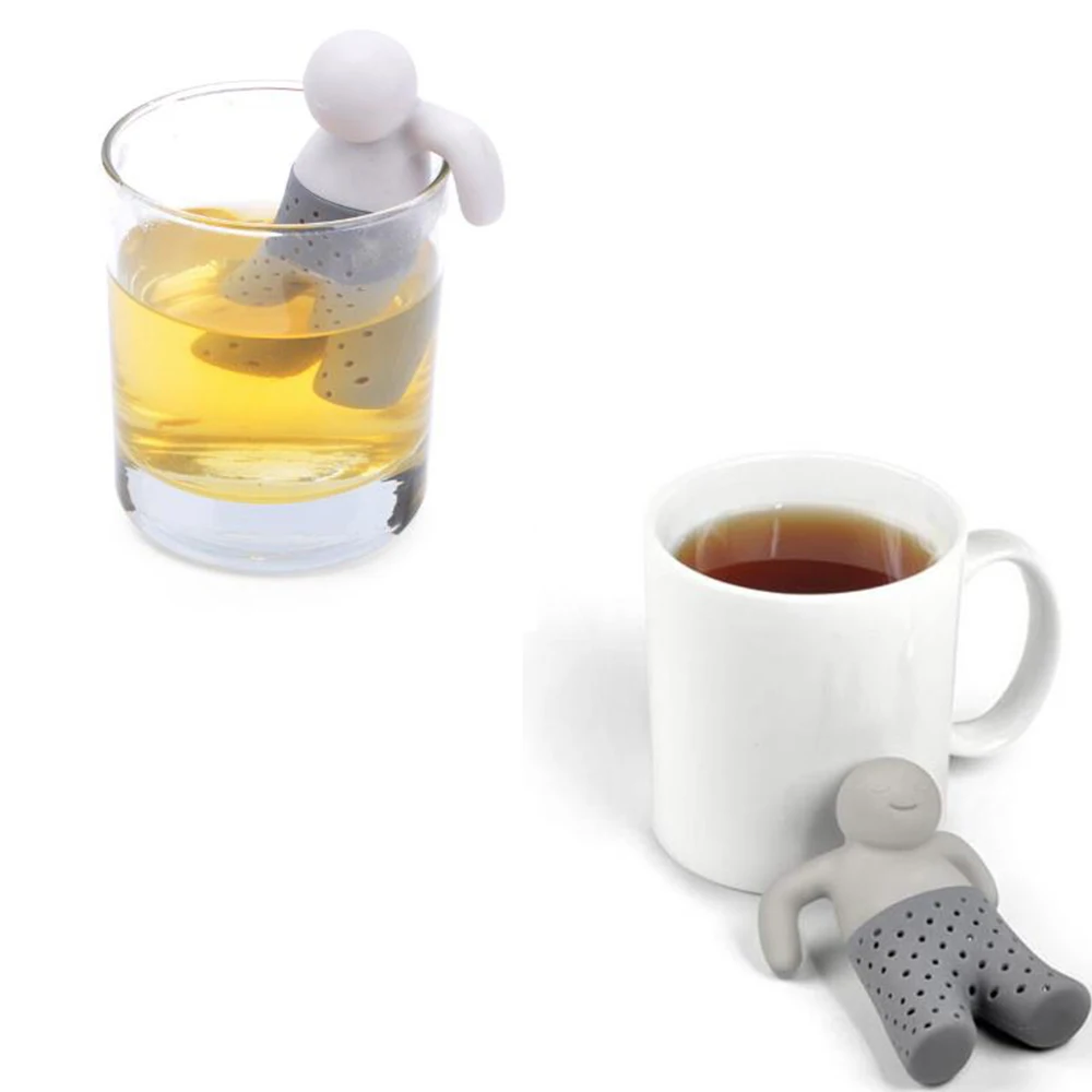 Silicone Tea Strainer Interesting Life Partner Cute Teapot Tea Filter Infuser Brewing Teapot Tea Accessories Kitchen Tools