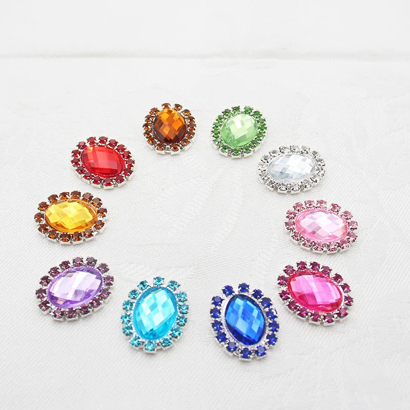 

10 шт./партия, акриловые стразы для украшения одежды, 20 х16 мм