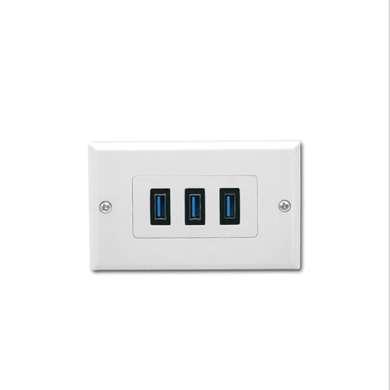 

Панель с тремя портами USB 3,0, многофункциональная передача информации, Высокоскоростная зарядка, американская панель с тремя портами