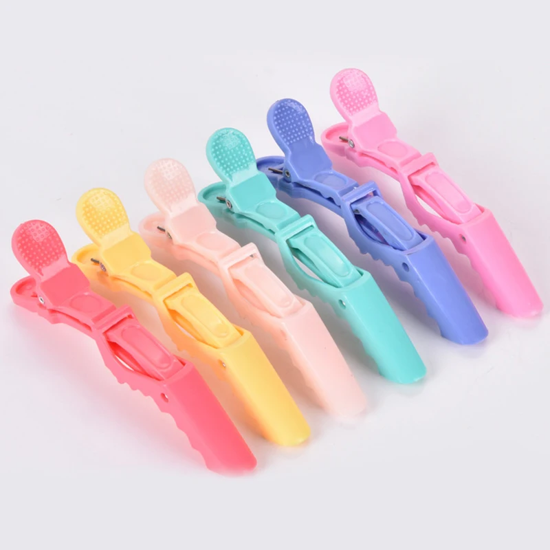 

6Pcs Plastic Hairpin Hair Clips Hairdressing Clamps Claw Section Alligator Clips Barber For Salon Styling Hair Accessories