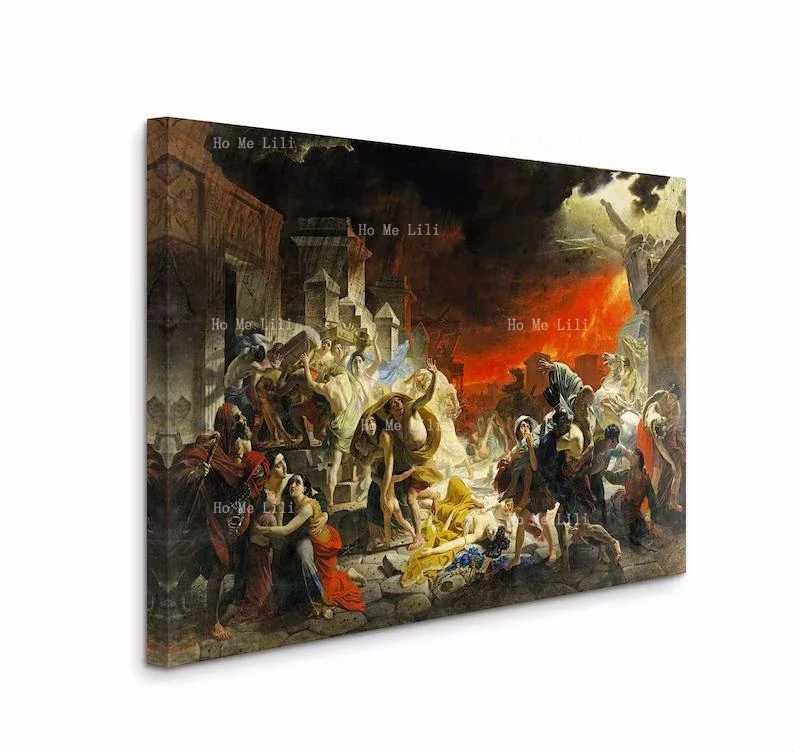 Карл Брюлов: Последний день Помепии галерея на холсте обернутая настенная