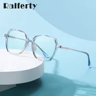 Ralferty декоративные антибликовые женские очки прозрачная Большая квадратная оправа синий светильник компьютерные очки женские защитные очки