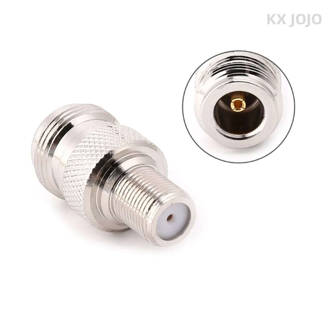 

F Type Female to N Type Female RF Connector Coaxial Converter Antenna Adapter Straight 1pc