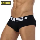 Мужские трусы брифы BS, черные дышащие хлопковые трусы слипы, однотонное нижнее белье для мужчин, 4 цвета BS102, 2019