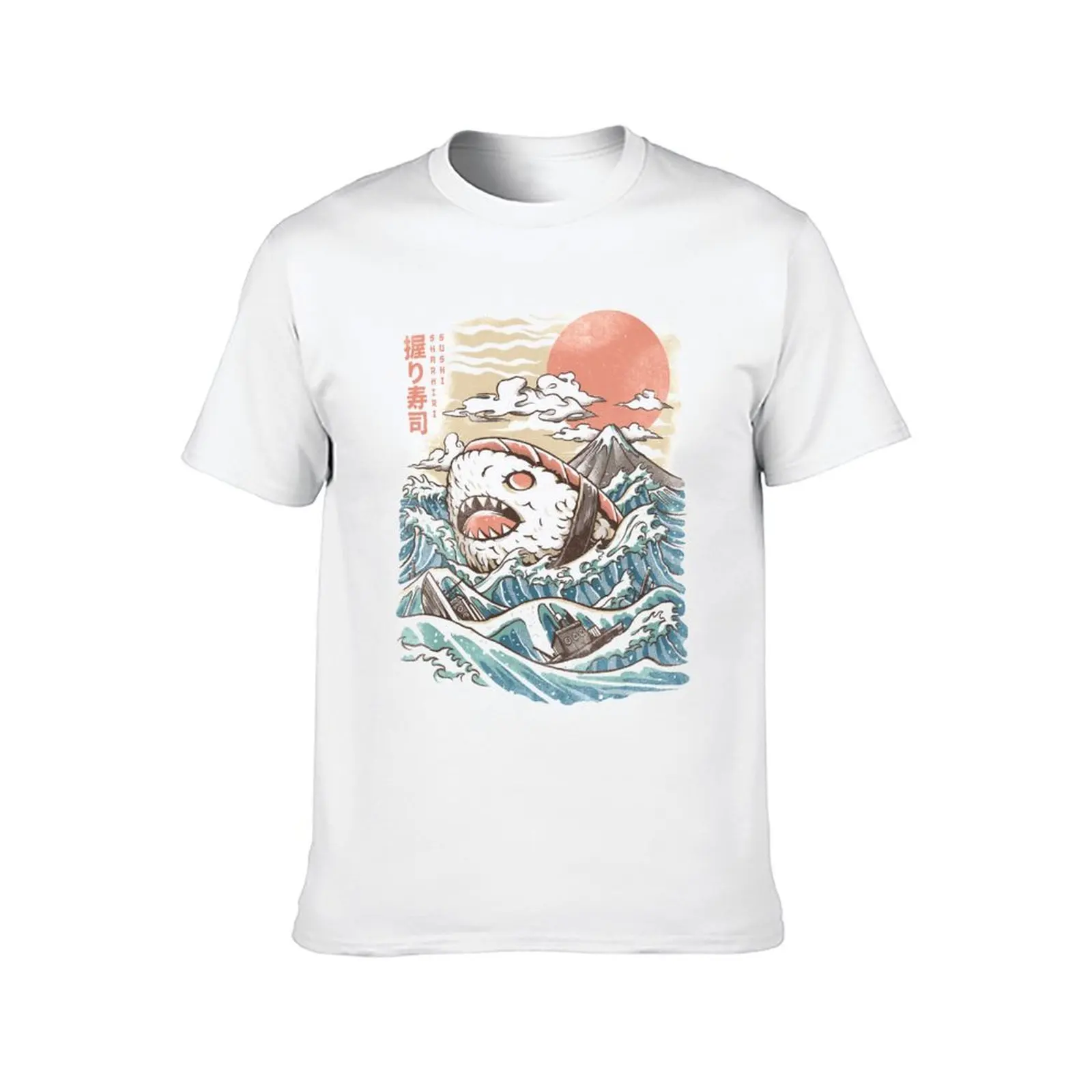 Футболка Sharkiri Sushi роскошный дизайнерский таможенный дизайн мужская хлопковая