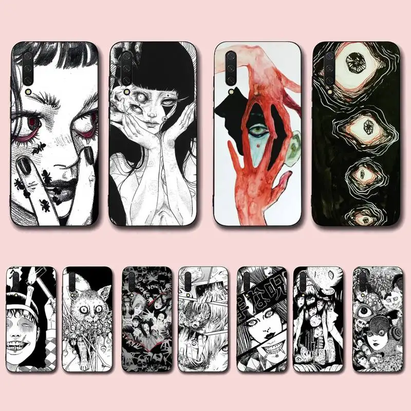 

Japanese Horror Manga Style Phone Case for Xiaomi mi 5 6 8 9 10 lite pro SE Mix 2s 3 F1 Max2 3
